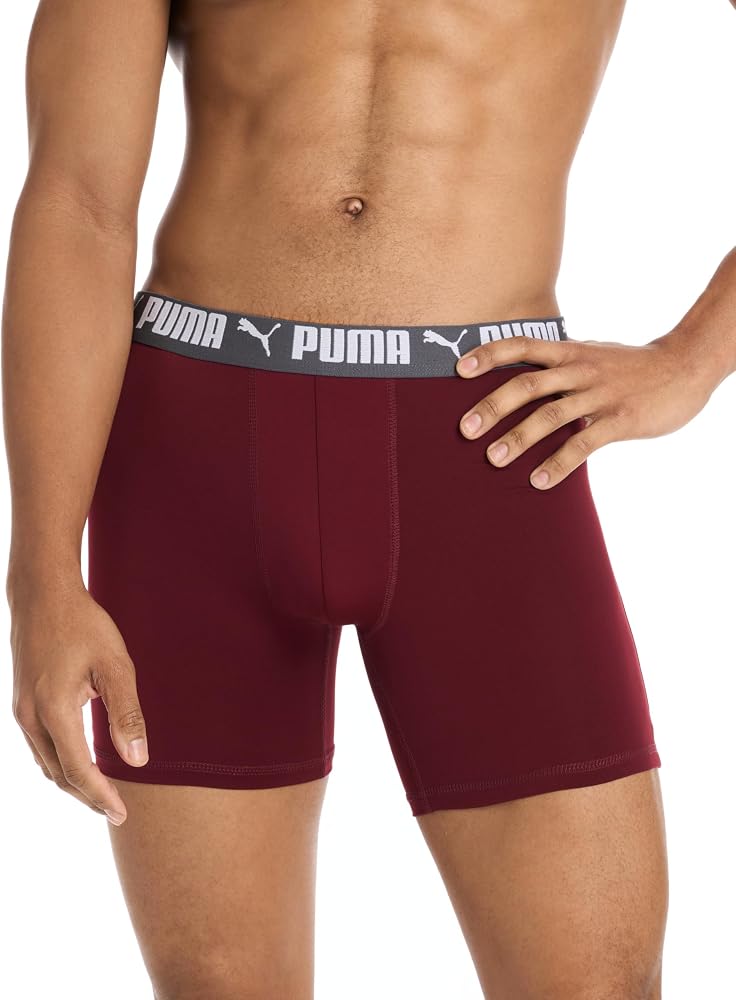 PUMA Men's 5 Pack Performance Boxer Briefs